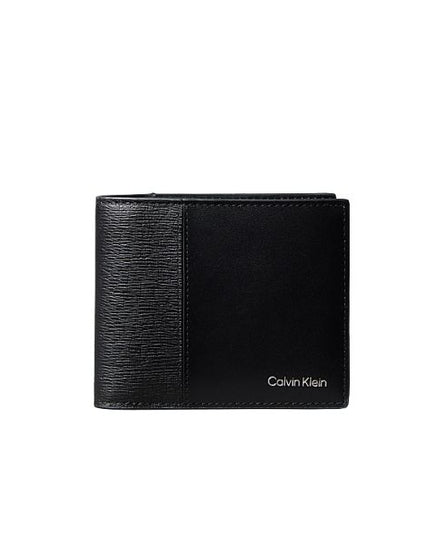 Calvin Klein portafogli nero in pelle effetto saffiano