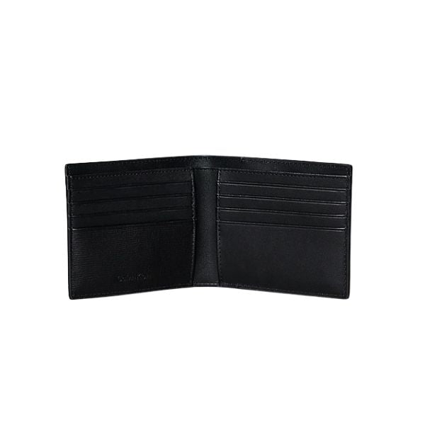 Calvin Klein portafogli nero in pelle effetto saffiano