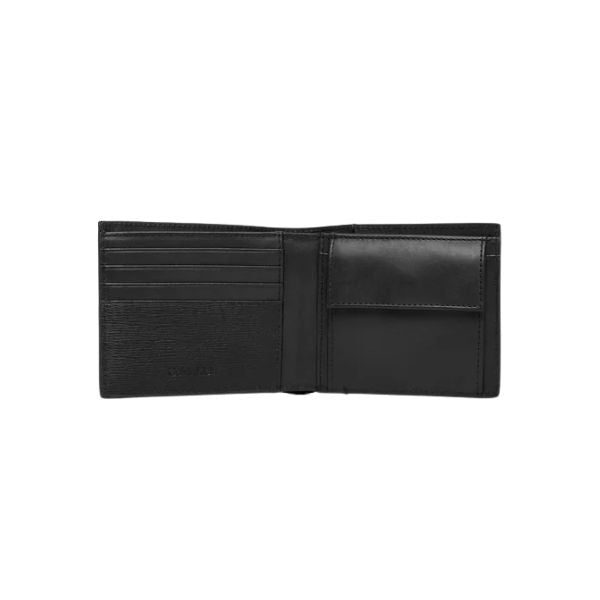 Calvin Klein LV04D1304G portafogli nero in pelle effetto saffiano