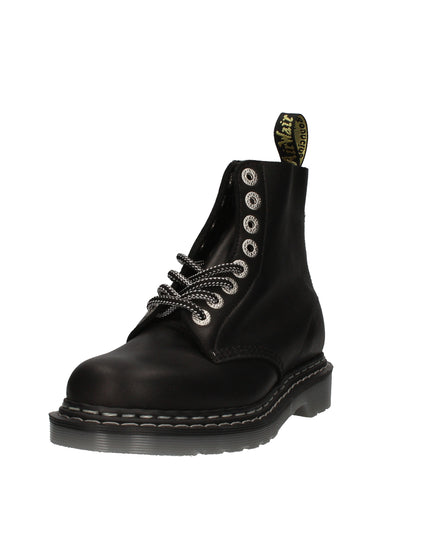 Dr. Martens 1460 Pascal in pelle morbida con occhielli cromati e zip laterale