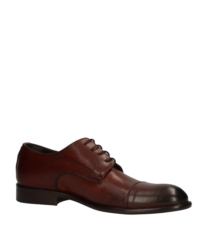 Exton scarpe stringate in pelle