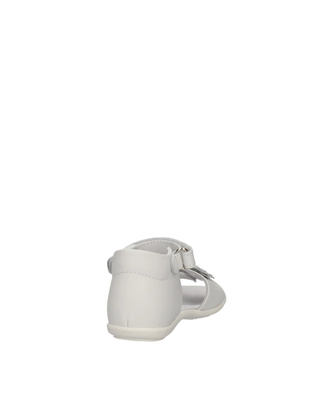 Balducci sandali con chiusura a strappo e fiori in pelle