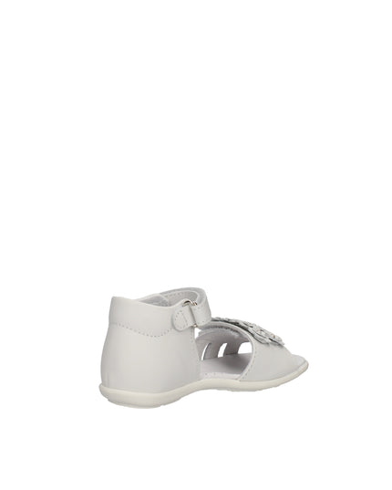 Balducci sandali con chiusura a strappo e fiori in pelle