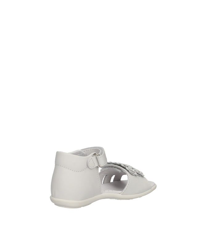 Balducci sandali con chiusura a strappo e fiori in pelle