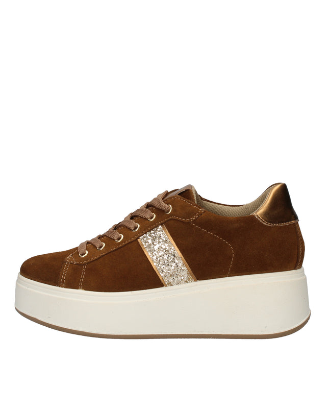 Igi&co sneakers in camoscio con zeppa