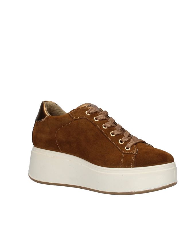 Igi&co sneakers in camoscio con zeppa