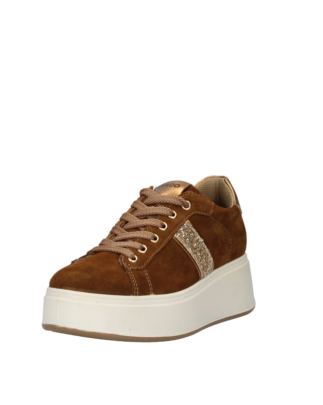 Igi&co sneakers in camoscio con zeppa