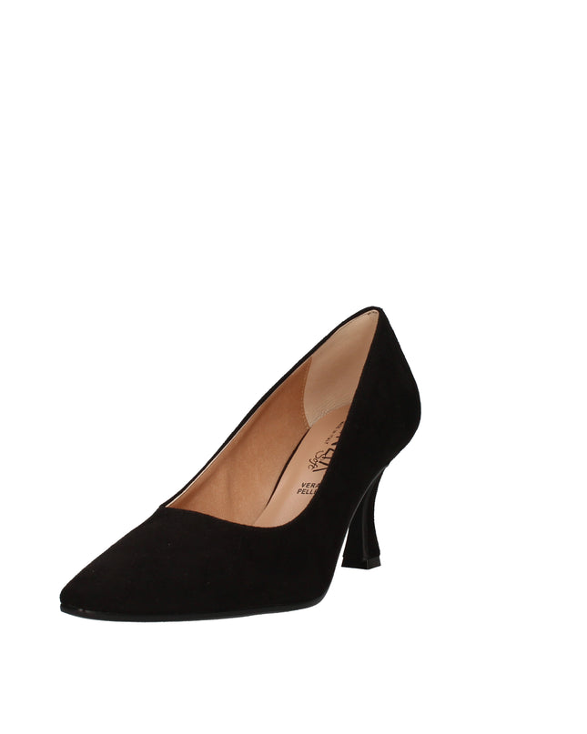 Cinzia Soft decolletè in camocio con tacco a clessidra