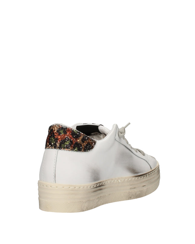 2Star sneakers platform effetto used con dettagli glitter e animalier