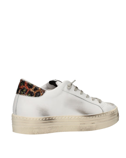 2Star sneakers platform effetto used con dettagli glitter e animalier