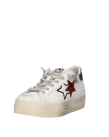 2Star sneakers platform effetto used con dettagli glitter e animalier