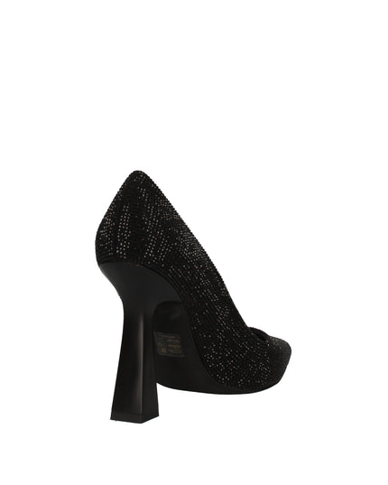 Pregunta decolletè con strass e tacco a clessidra