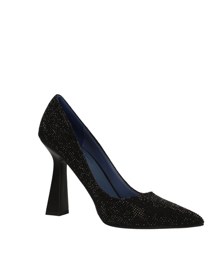 Pregunta decolletè con strass e tacco a clessidra