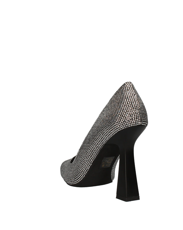 Pregunta decolletè con strass e tacco a clessidra