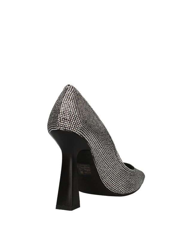 Pregunta decolletè con strass e tacco a clessidra