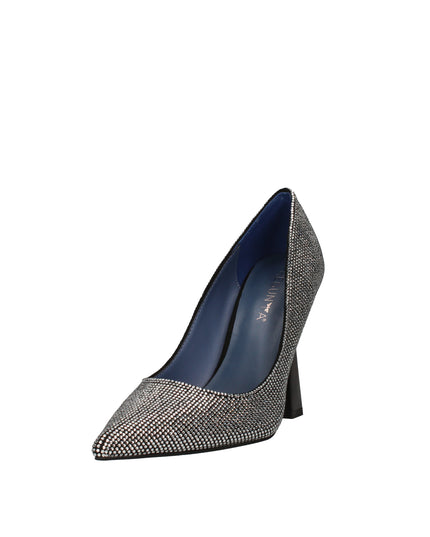 Pregunta decolletè con strass e tacco a clessidra