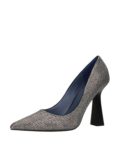 Pregunta decolletè con strass e tacco a clessidra