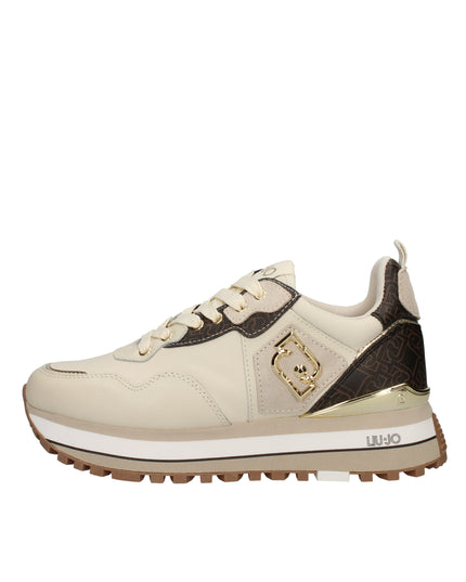 Liu Jo Maxi Wonder sneakers platform in ecopelle con logo all over