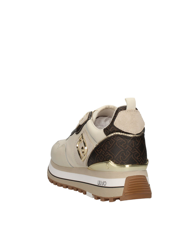Liu Jo Maxi Wonder sneakers platform in ecopelle con logo all over