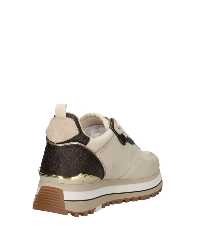 Liu Jo Maxi Wonder sneakers platform in ecopelle con logo all over