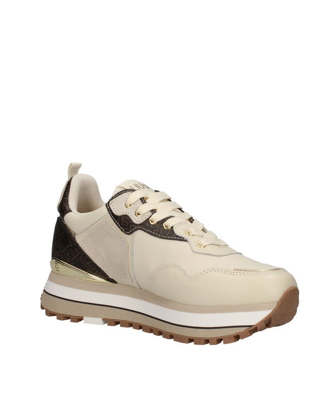 Liu Jo Maxi Wonder sneakers platform in ecopelle con logo all over