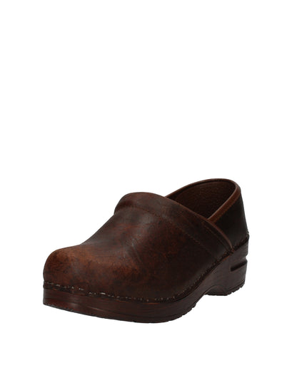 Sanita Original zoccoli chiusi in pelle lavorata