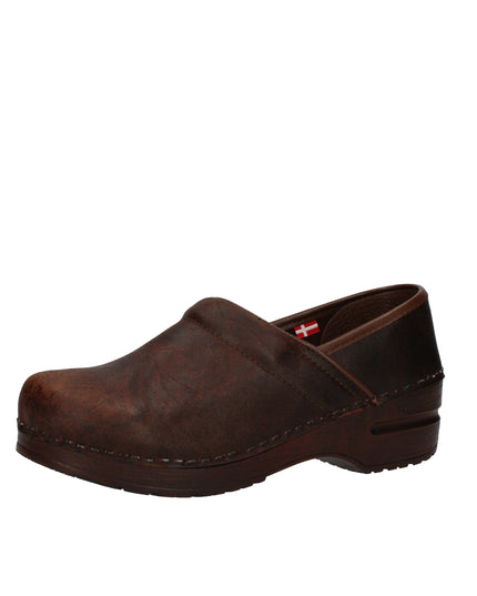 Sanita Original zoccoli chiusi in pelle lavorata