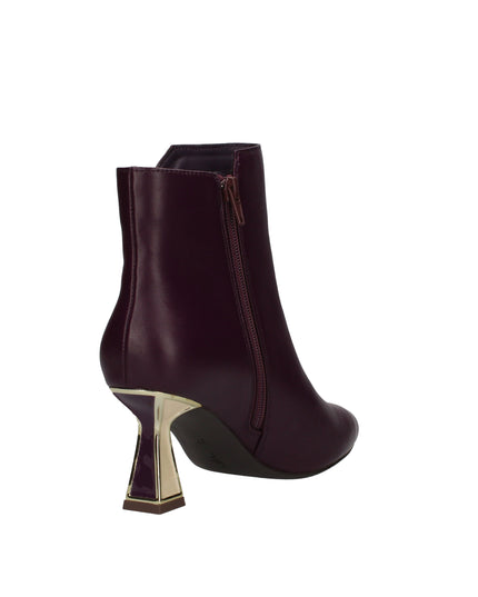 Menbur Febris stivaletti a punta con tacco a clessidra smaltato