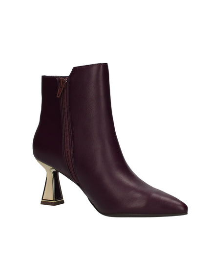 Menbur Febris stivaletti a punta con tacco a clessidra smaltato