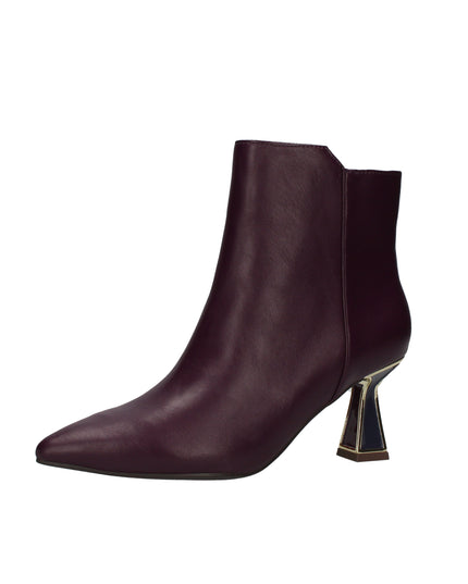 Menbur Febris stivaletti a punta con tacco a clessidra smaltato