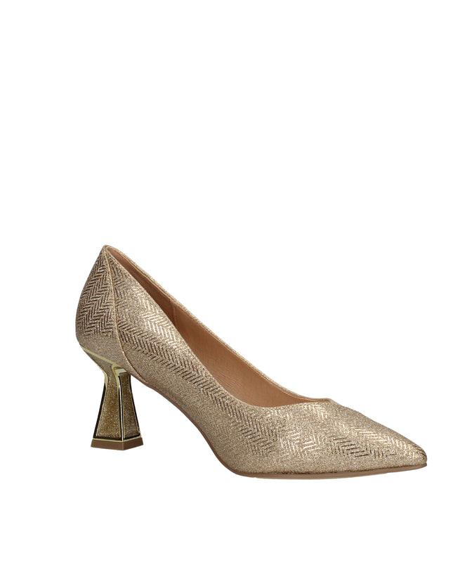 Menbur decolletè con tacco smaltato a clessidra