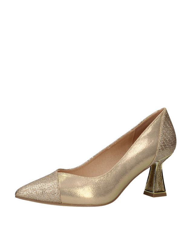 Menbur decolletè con tacco smaltato a clessidra