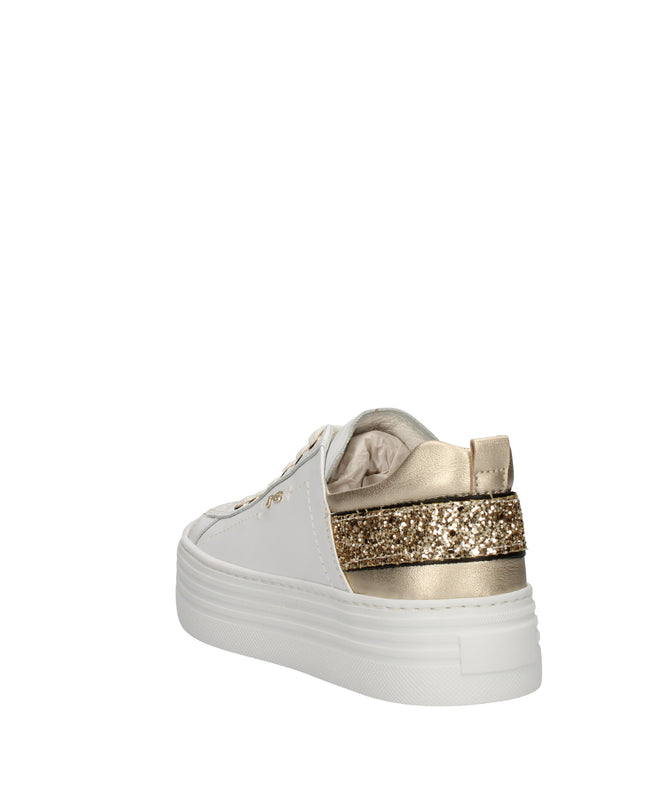 Nero Giardini sneakers platform in pelle con glitter