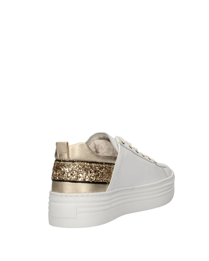 Nero Giardini sneakers platform in pelle con glitter