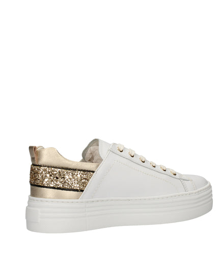Nero Giardini sneakers platform in pelle con glitter