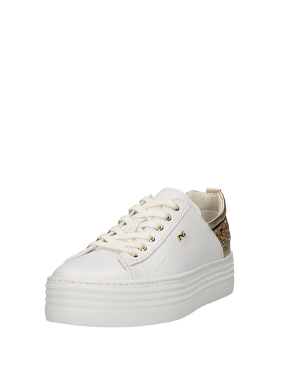 Nero Giardini sneakers platform in pelle con glitter