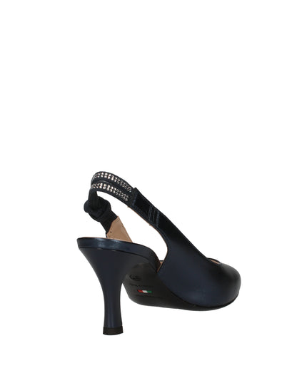 Nero Giardini decolletè aperte con strass