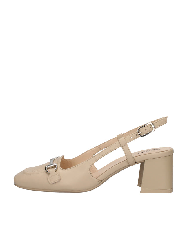 Nero Giardini scarpe con tacco grosso a punta quadrata con cinturino