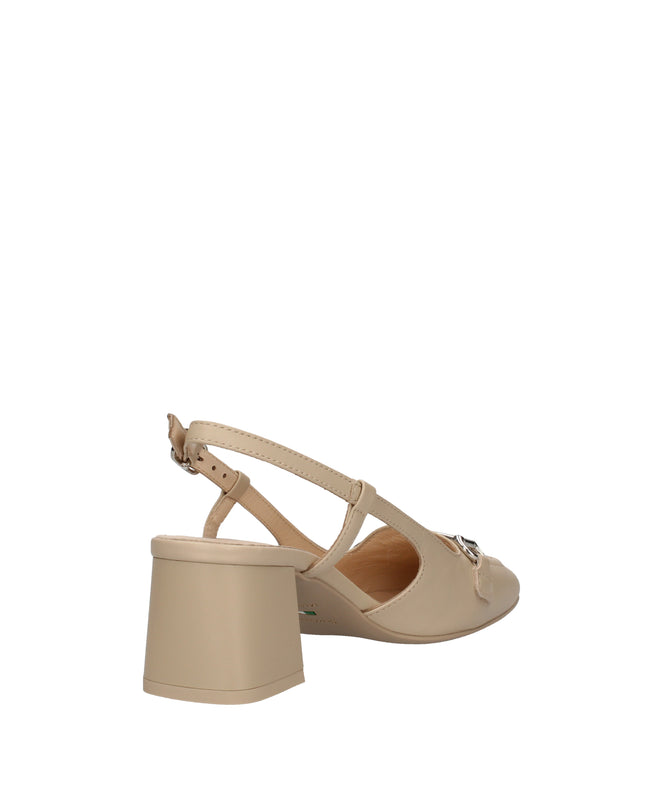 Nero Giardini scarpe con tacco grosso a punta quadrata con cinturino