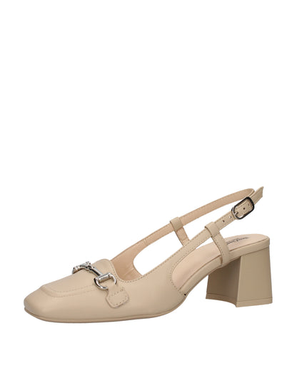 Nero Giardini scarpe con tacco grosso a punta quadrata con cinturino