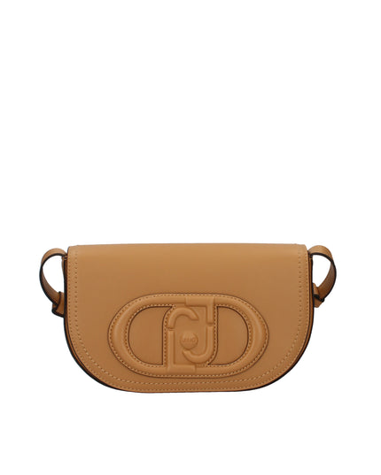 Liu Jo borsa a spalla a mezzaluna con logo in pelle