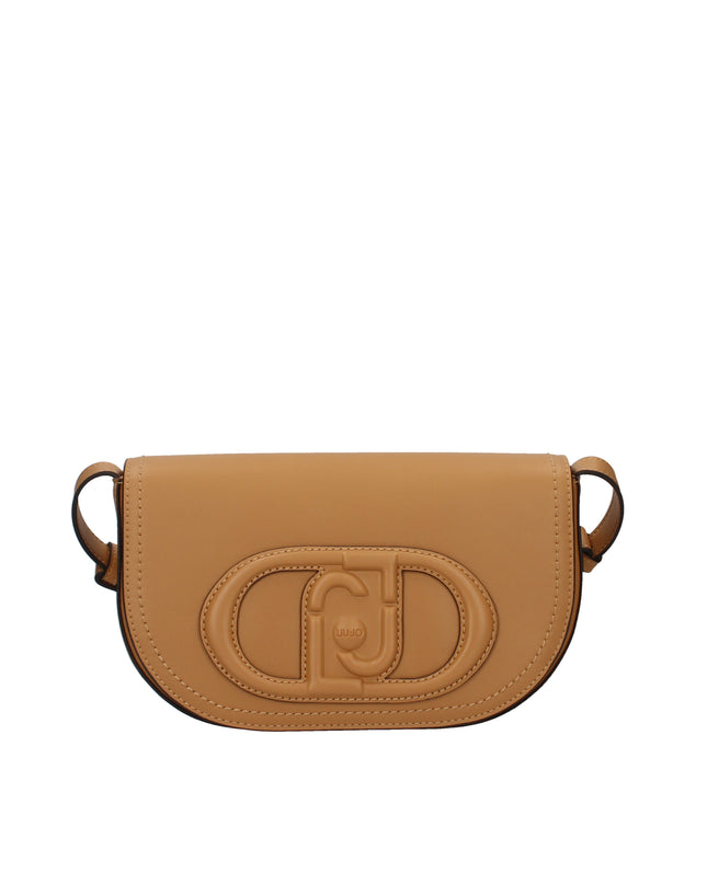 Liu Jo borsa a spalla a mezzaluna con logo in pelle