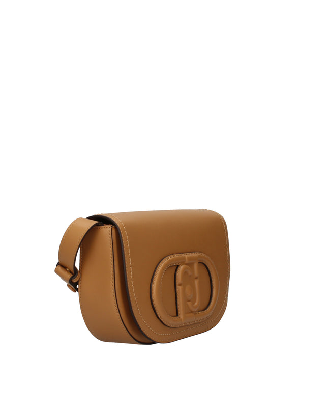 Liu Jo borsa a spalla a mezzaluna con logo in pelle