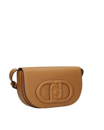 Liu Jo borsa a spalla a mezzaluna con logo in pelle
