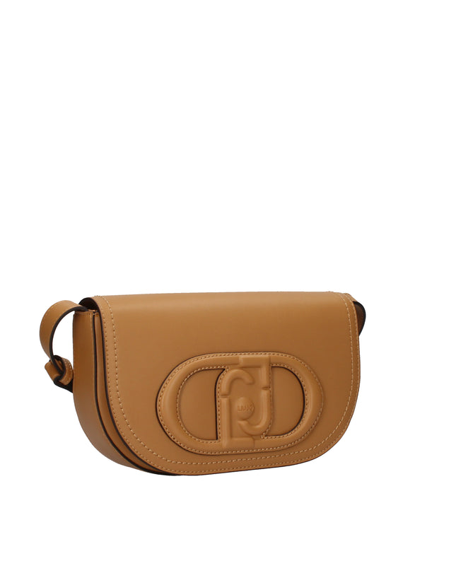 Liu Jo borsa a spalla a mezzaluna con logo in pelle