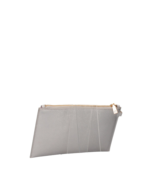 Liu Jo pochette a mano effetto saffiano con logo gioiello