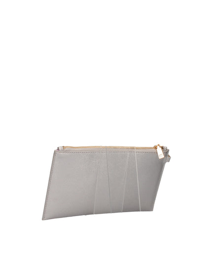 Liu Jo pochette a mano effetto saffiano con logo gioiello
