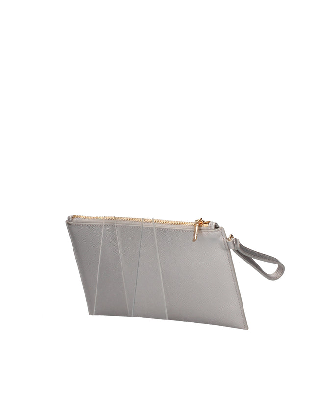 Liu Jo pochette a mano effetto saffiano con logo gioiello