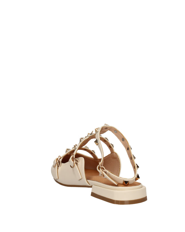 Keys ballerine con cinturini e borchie