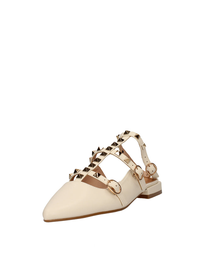 Keys ballerine con cinturini e borchie
